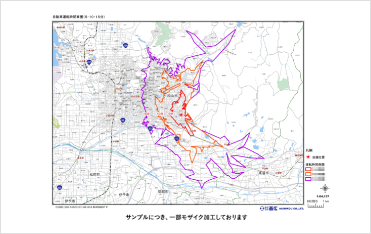 自動車運転時間商圏